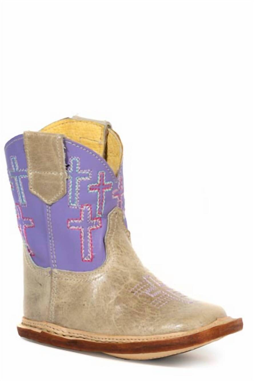 NEW ROPER girls crosses cowbabies boot in brown